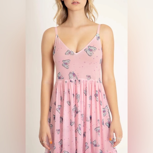 Blackmilk Clothing x Pokemon Butterfree Sheer Midaxi Dress - Limited Edition - Picture 4 of 7